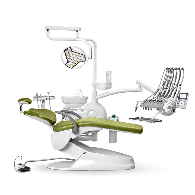 Mercury Safety M2 - стоматологическая установка с верхней подачей инструментов с 24-диодным светильником | Mercury (Китай)
