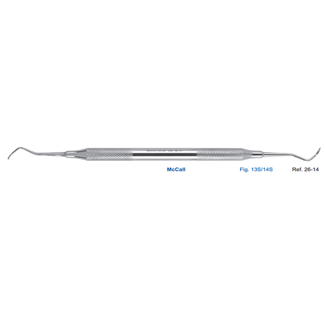Скейлер пародонтологический McCall, форма 13S/14S, ручка диаметр 8 мм | HLW Dental Instruments (Германия)
