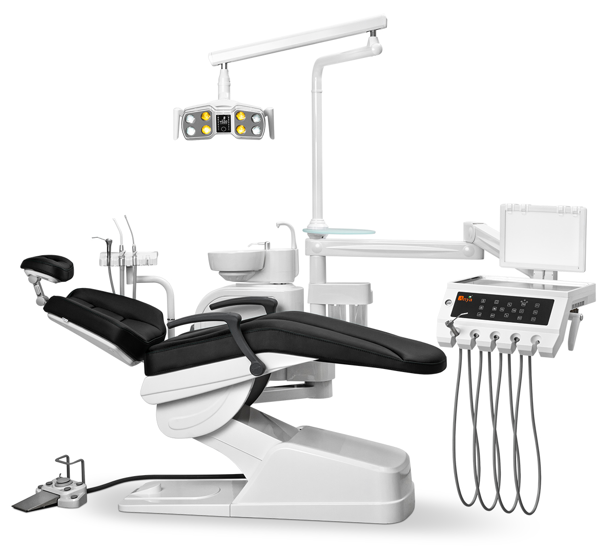 Стоматологическая установка Anya AY-A 4800 II нижняя подача, Черная