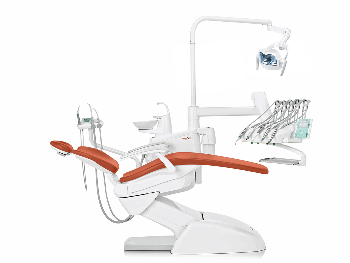 Стоматологическая установка Anthos A3 верхняя подача, Шотландский лососевый