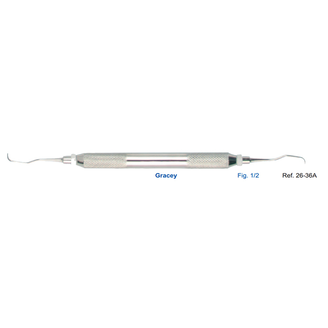 Кюрета пародонтологическая Gracey, форма 1/2, ручка CLASSIC, диаметр 10 мм | HLW Dental Instruments (Германия)