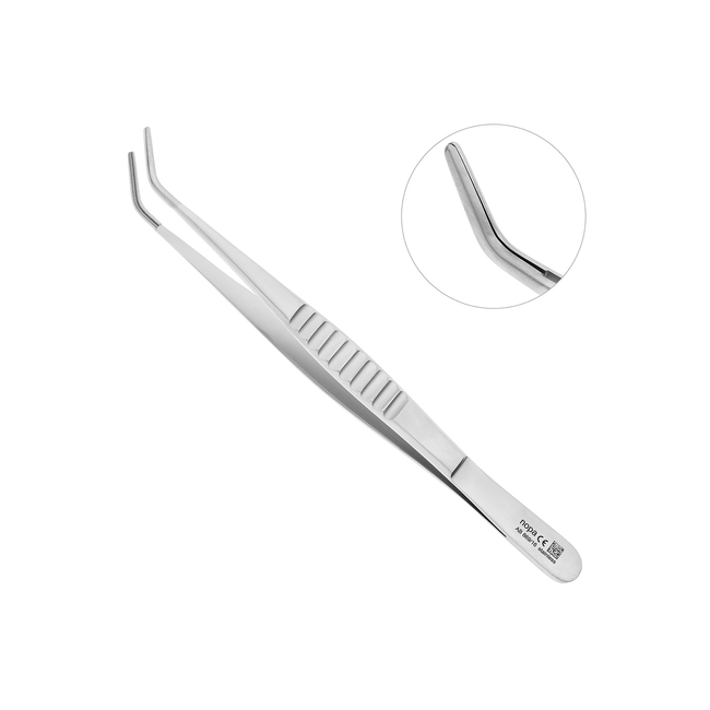 Пинцет хирургический изогнутый, 16 см | Nopa Instruments (Германия)