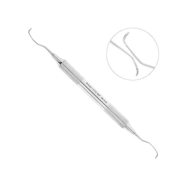 Кюрета пародонтологическая Gracey, форма 11/12, ручка CLASSIC, диаметр 10 мм | HLW Dental Instruments (Германия)