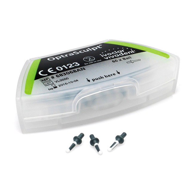 OptraSculpt Refill Ball - насадки сменные для инструмента OptraSculp, шарик-штопфер, 60 шт. | Ivoclar Vivadent (Германия)