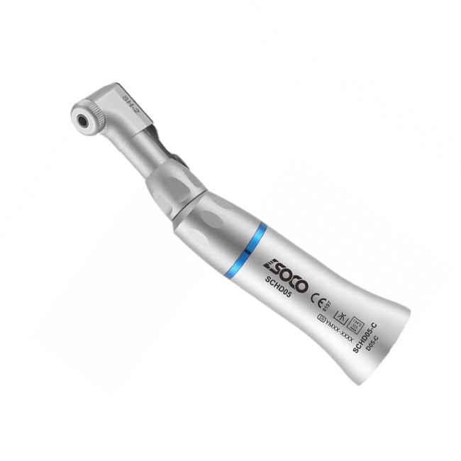 SOCO D05-C - угловой наконечник с внешней подачей воды, без света, с защелкой, 1:1 | SOCO (Китай)