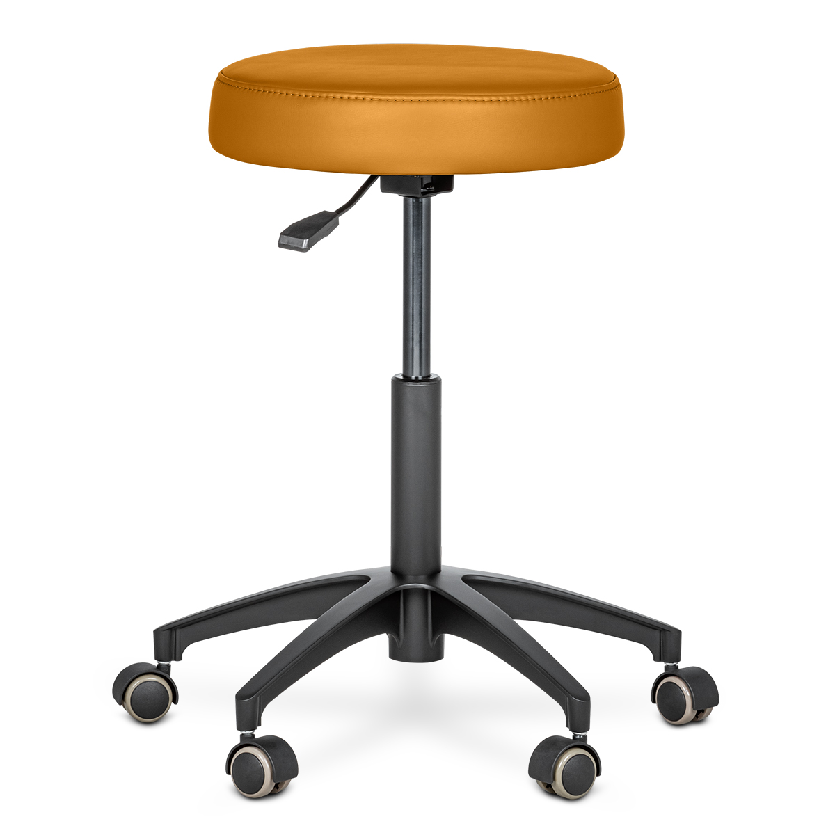 Стул врача Mercury TABURET Black, оранжевый