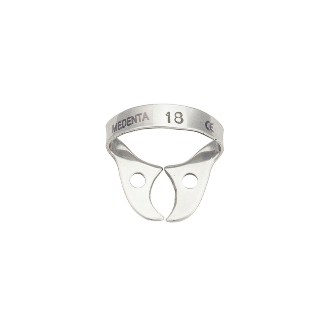 129-018 - крепление для Раббер Дам Медента, для верхних и нижних моляров, с плоскими щечками | Medenta Instruments Co. (Пакистан)