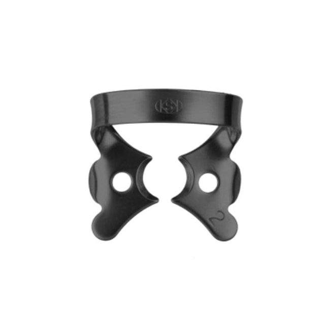 Кламмер для раббердама №2 Black с черным оксидным покрытием | Dentech Corporation (Япония)