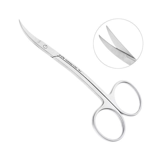 Ножницы хирургические двойной изгиб La Grange,115 мм | HLW Dental Instruments (Германия)