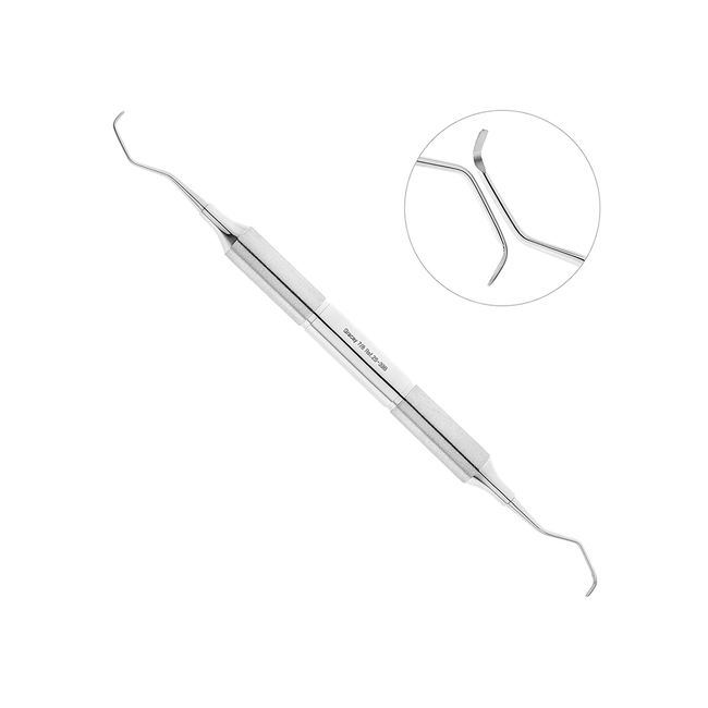 Кюрета пародонтологическая Gracey, форма 7/8, ручка DELUXE, диаметр 10 мм | HLW Dental Instruments (Германия)