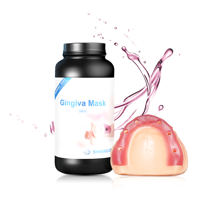 Gingiva Mask - фотополимер для печати имитации десны, 1 кг | Shining 3D (Китай)