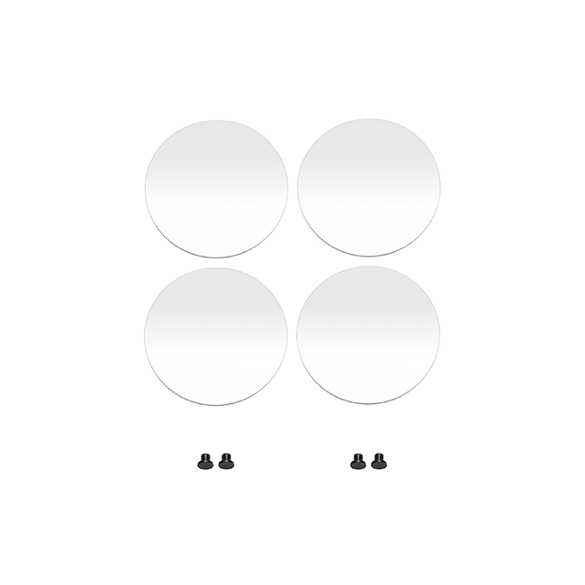 Сменные незапотевающие родиевые зеркала для Motranser M2, яркость 75%, диаметр 20 мм, 4 шт. | Motranser (Тайвань)