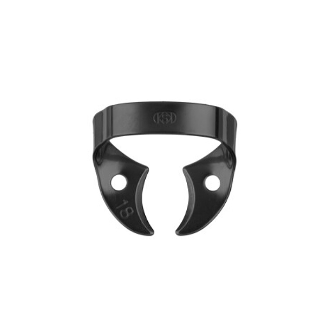 Кламмер для раббердама №18 Black с черным оксидным покрытием | Dentech Corporation (Япония)