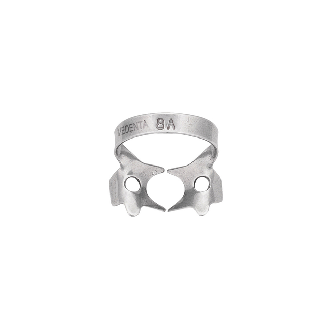 129-08A - крепление для Раббер Дам Медента, для верхних моляров, с глубокими фестончатыми щечками для захвата шейки зуба под десной | Medenta Instruments Co. (Пакистан)