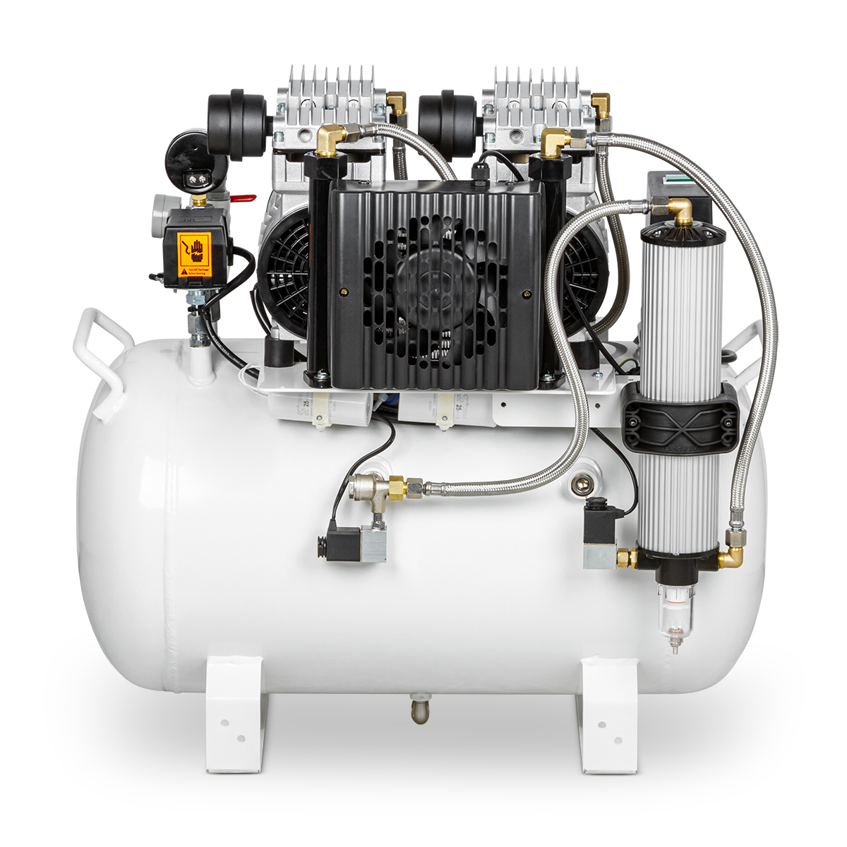 Компрессор стоматологический воздушный безмасляный JW-032С 200л с осушителем
