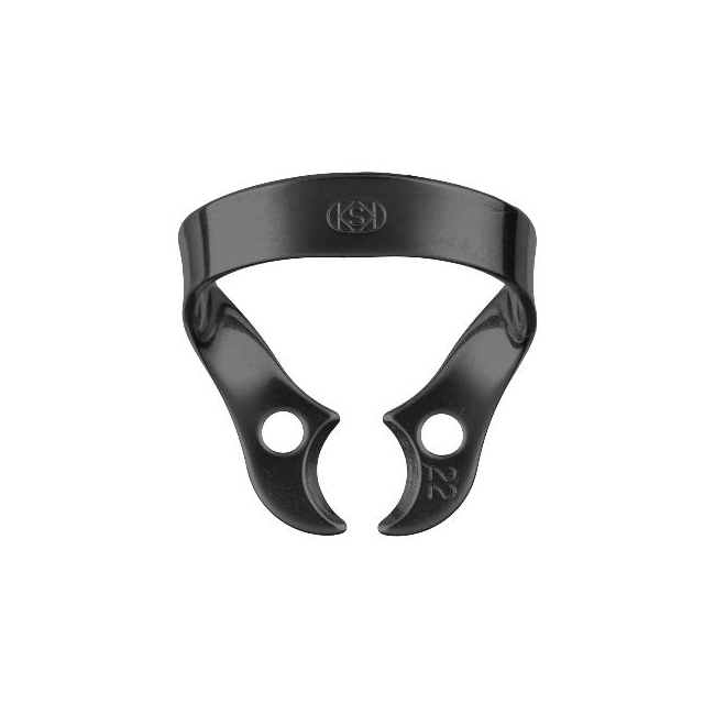 Кламмер для раббердама №22 Black с черным оксидным покрытием | Dentech Corporation (Япония)