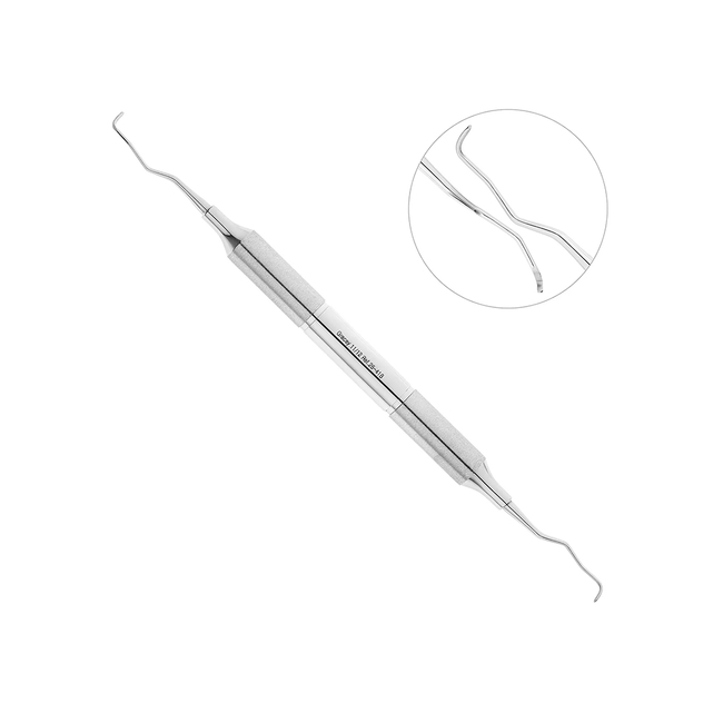 Кюрета пародонтологическая Gracey, форма 11/12, ручка DELUXE, диаметр 10 мм | HLW Dental Instruments (Германия)