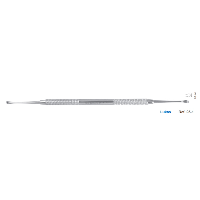 Ложка кюретажная Lukas, 3,0 мм (25-1) | HLW Dental Instruments (Германия)