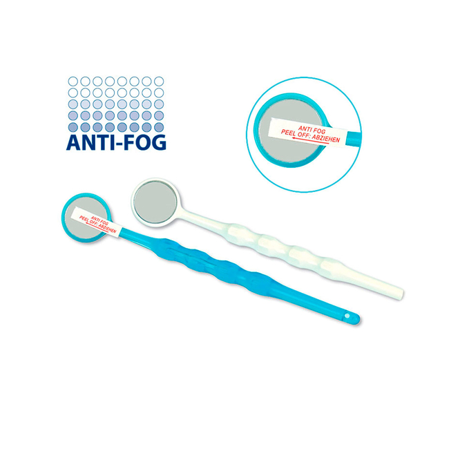 Brillant Anti-Fog - незапотевающее пластмассовое одноразовое ротовое зеркало, 50 шт. | Hager & Werken (Германия)