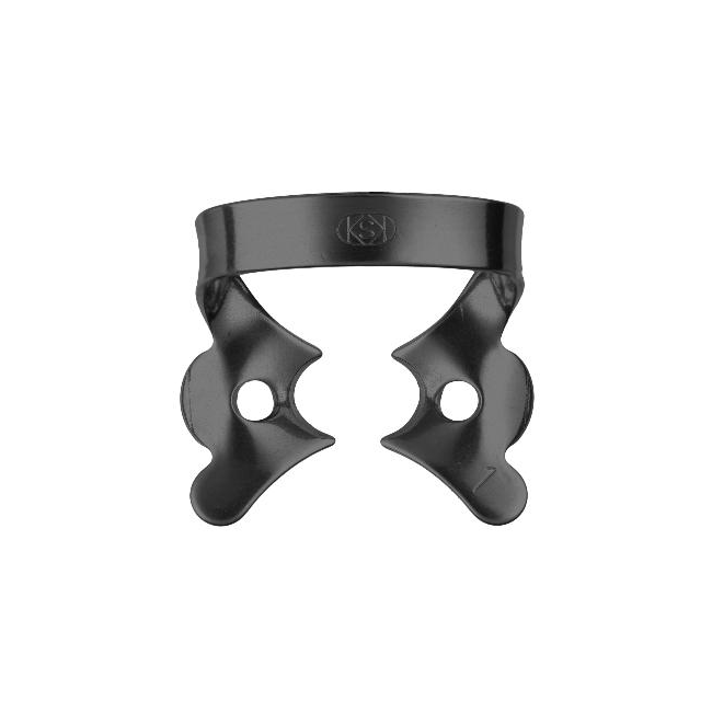 Кламмер для раббердама №1 Black с черным оксидным покрытием | Dentech Corporation (Япония)