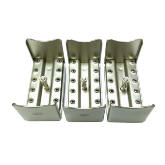 Подставка металлическая для эндодонтических инструментов, 12 ячеек, 3 шт. | YDM (Япония)