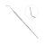 Зонд односторонний жесткий,  форма 8 | HLW Dental Instruments (Германия)