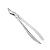 Щипцы для удаления зубов детские верхние, корневые (11-51S) | HLW Dental Instruments (Германия)