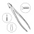 Щипцы для удаления зубов верхние, резцы/клыки (12-2) | HLW Dental Instruments (Германия)