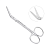 Ножницы хирургические угловые для снятия швов Nahtschere,115 мм | HLW Dental Instruments (Германия)