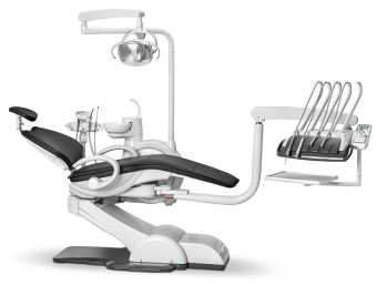 Стоматологическая установка Woson WOD 730 (универсал) верхняя подача, Черная слива