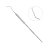 Зонд односторонний жесткий,  форма 17 | HLW Dental Instruments (Германия)