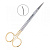 Ножницы хирургические изогнутые Kelly TC, 160 мм зубчатая поверхность, HLW Dental Instruments (Германия)